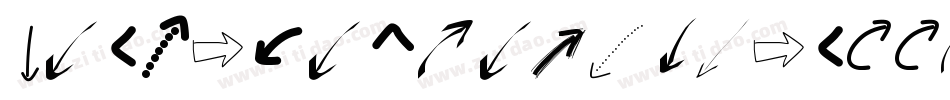 Peax Webdesign arrows字体转换